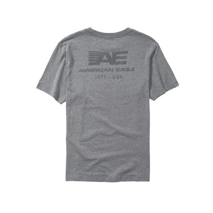 เสื้อยืดผู้ชาย G Intl Puff Active Set In Tee - Cvc Faux Hthr+Seriously Soft Wash