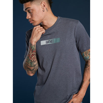 เสื้อยืดผู้ชาย G Active Set In Tee-Cvc Faux Hthr+Seriously Soft Wash