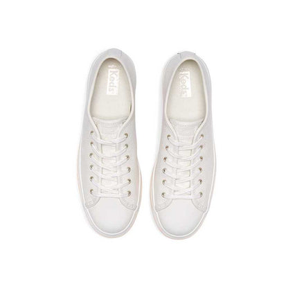 รองเท้าผ้าใบหนัง ผู้หญิง รุ่น Triple Up Leather Multi Stripe Foxi