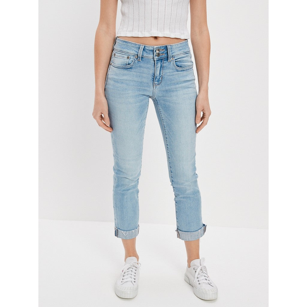 กางเกงยีนส์ผู้หญิง Artist Crop Jeans