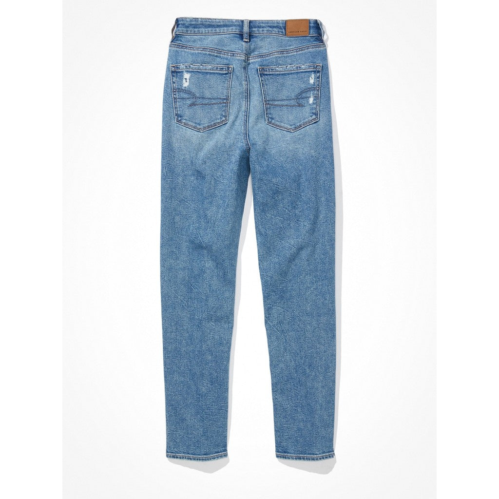 กางเกงยีนส์ผู้หญิง Mom Straight