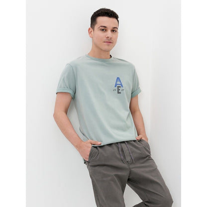 เสื้อยืดผู้ชาย Ss Football With Curved Hem