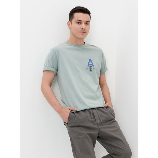 เสื้อยืดผู้ชาย Ss Football With Curved Hem