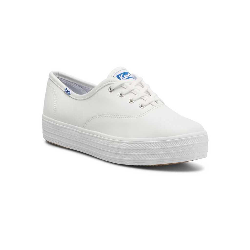 รองเท้าผ้าใบหนัง ผู้หญิง รุ่น The Platform Leather