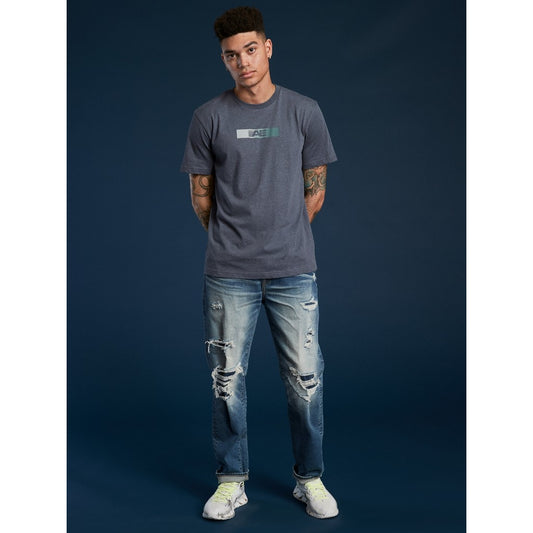 เสื้อยืดผู้ชาย G Active Set In Tee-Cvc Faux Hthr+Seriously Soft Wash