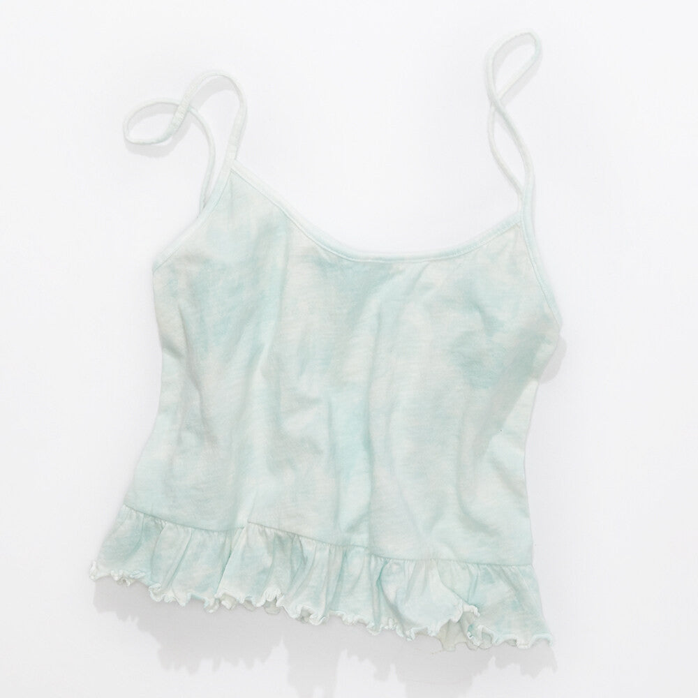 เสื้อสายเดี่ยว Crop Peplum Swing Cami Tie Dye