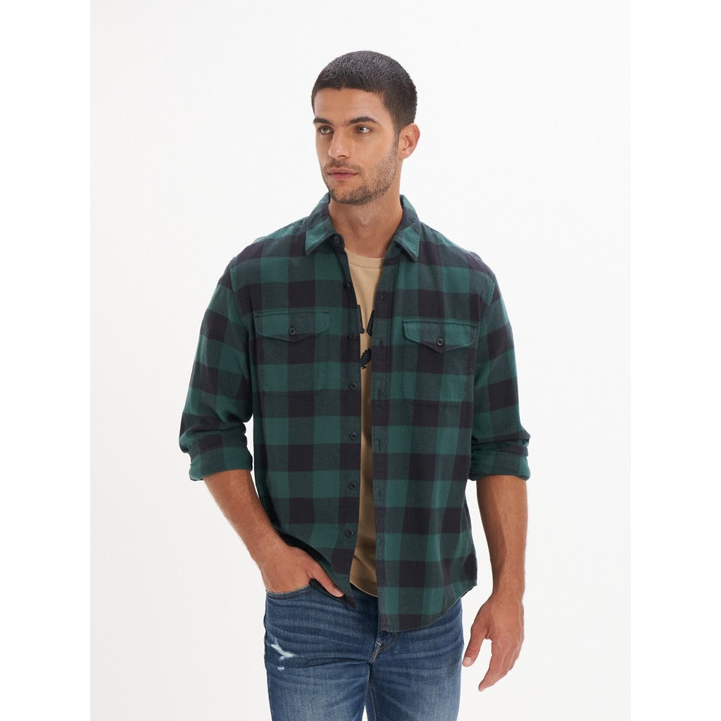 เสื้อเชิ้ตผู้ชาย Intl Chad Buffalo Plaid Lightweight Flannel