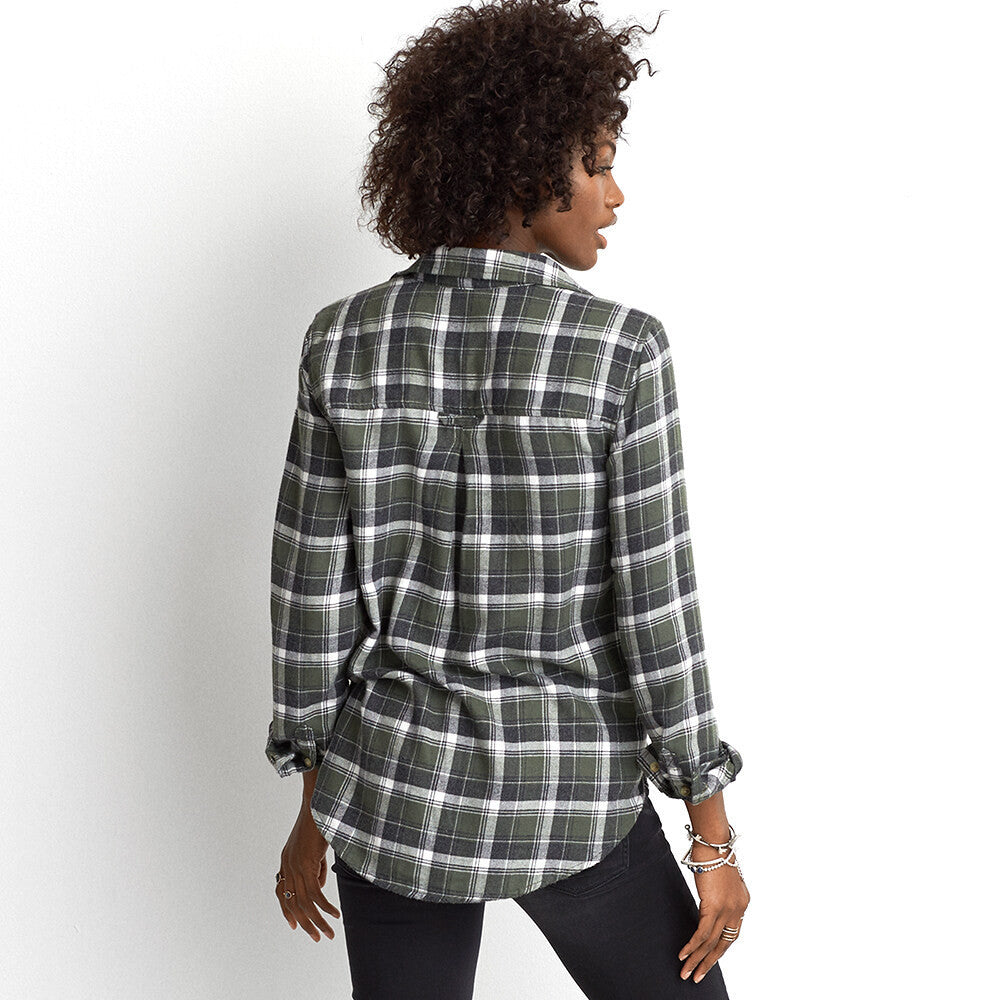 Core Spring Plaid Heather Bd Bf Shirt