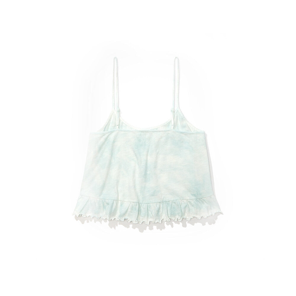 เสื้อสายเดี่ยว Crop Peplum Swing Cami Tie Dye