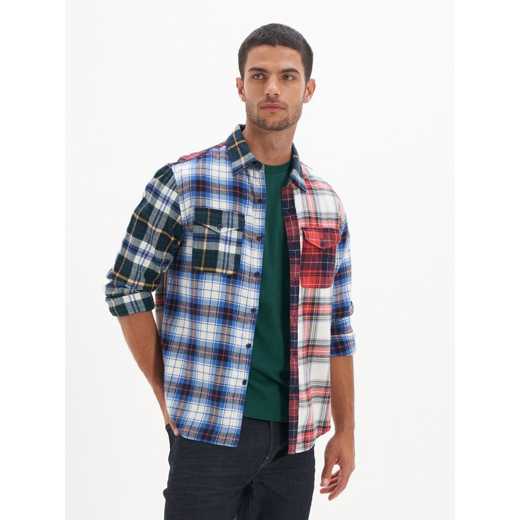 เสื้อเชิ้ตผู้ชาย Intl Pattern Block Lightweight Flannel