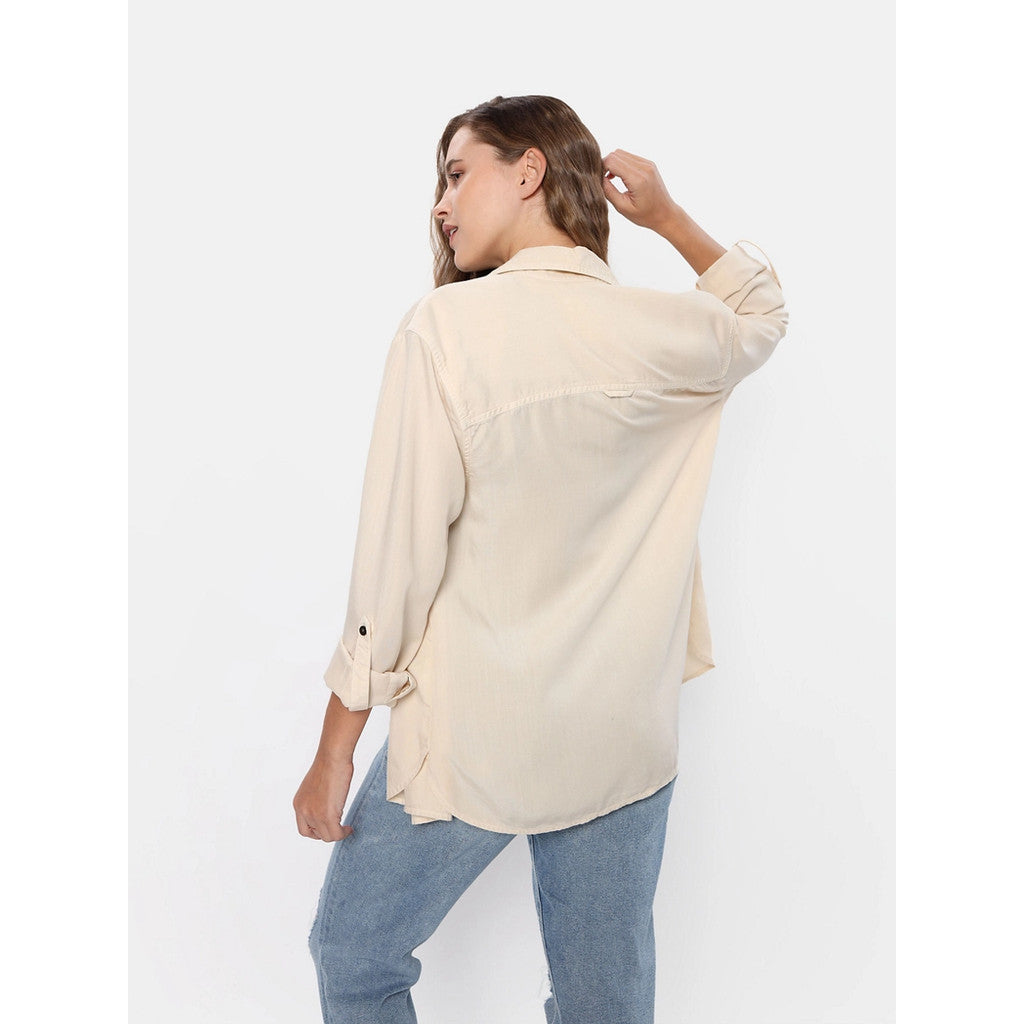 เสื้อเชิ้ตผู้หญิง Core New Tencel Shirt
