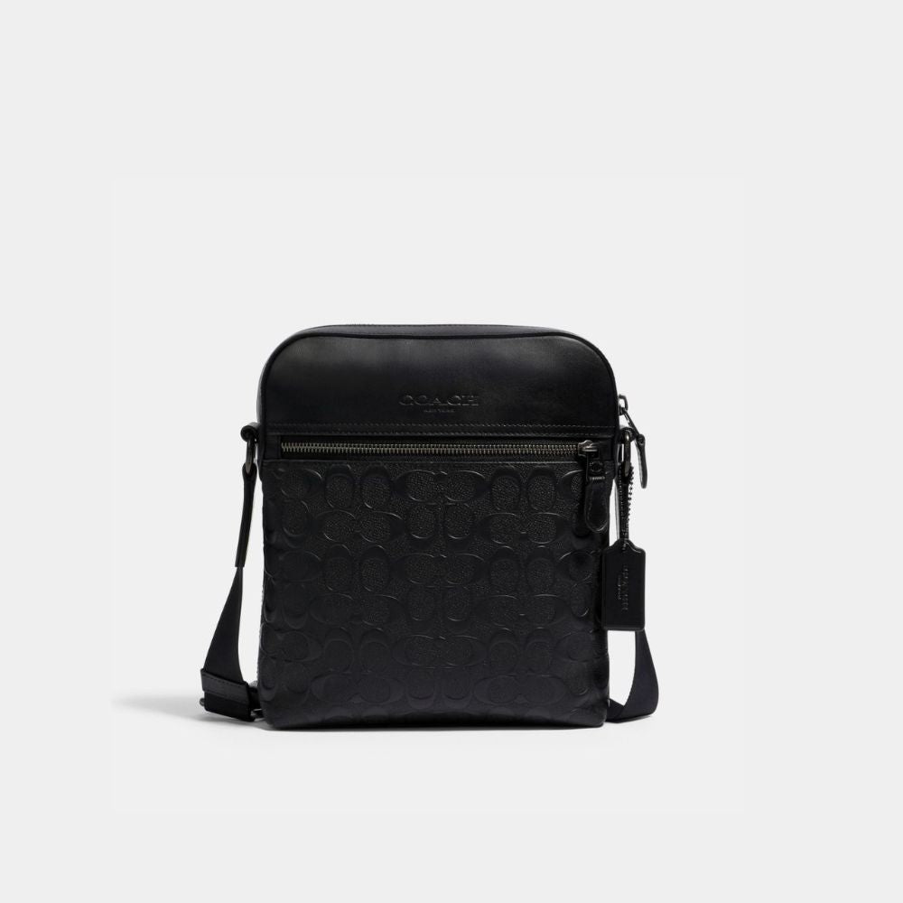 กระเป๋าสะพายข้างผู้ชาย รุ่น Houston Flight Bag In Signature Leather