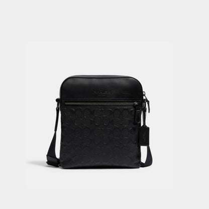 กระเป๋าสะพายข้างผู้ชาย รุ่น Houston Flight Bag In Signature Leather