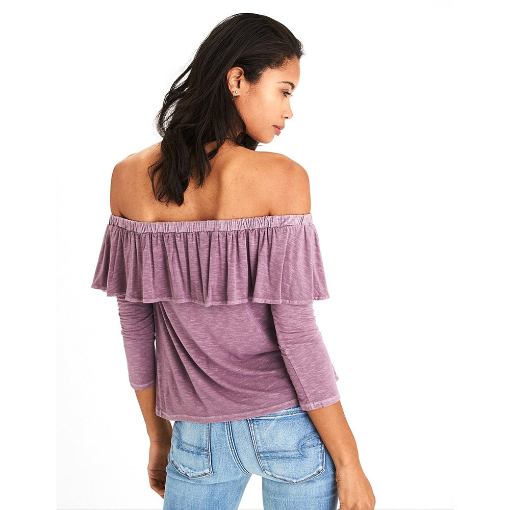 Off The Shoulder Wash T-shirt