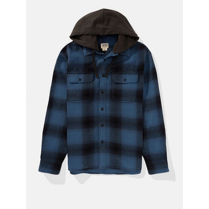 เสื้อสเวตเตอร์ผู้ชาย Bryan Plaid Hooded 3X1 Flannel