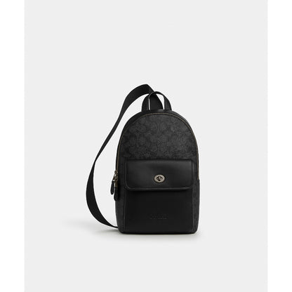 กระเป๋าคาดอกผู้ชาย รุ่น Turnlock Sling Pack In Signature Canvas
