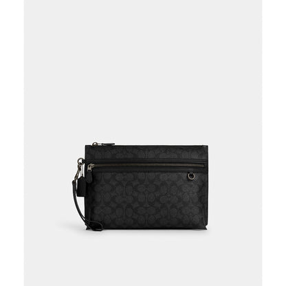 กระเป๋าถือผู้ชาย รุ่น Carry All Pouch In Signature Canvas