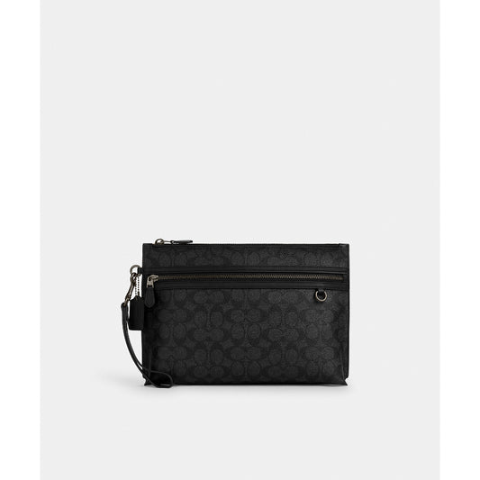 กระเป๋าถือผู้ชาย รุ่น Carry All Pouch In Signature Canvas