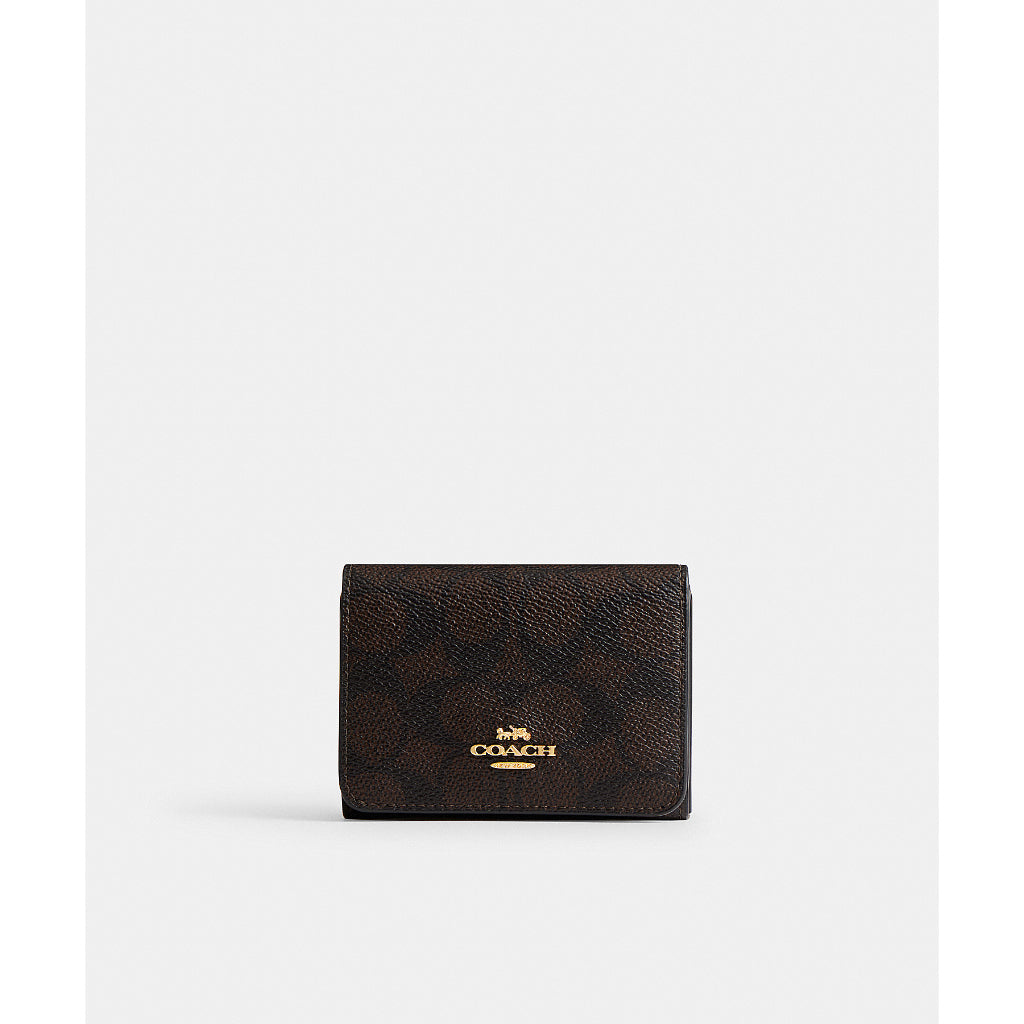 กระเป๋าสตางค์ผู้หญิง รุ่น Card Holder Wallet In Blocked Signature Canvas