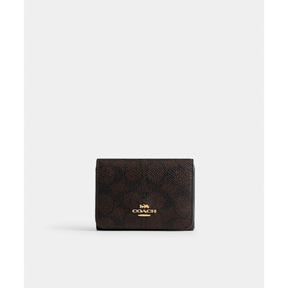 กระเป๋าสตางค์ผู้หญิง รุ่น Card Holder Wallet In Blocked Signature Canvas