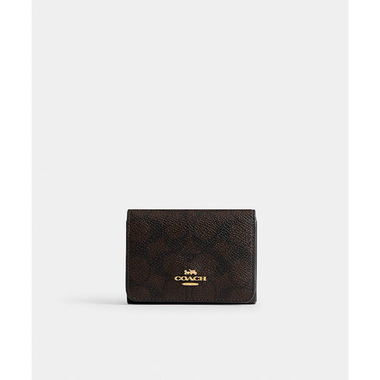 กระเป๋าสตางค์ผู้หญิง รุ่น Card Holder Wallet In Blocked Signature Canvas