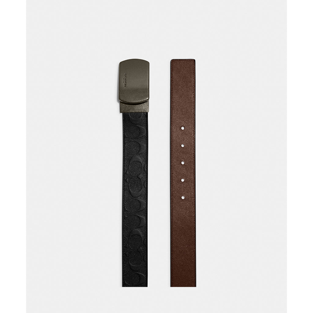 เข็มขัดผู้ชาย รุ่น Plaque Buckle Cut-To-Size Reversible Belt, 38Mm