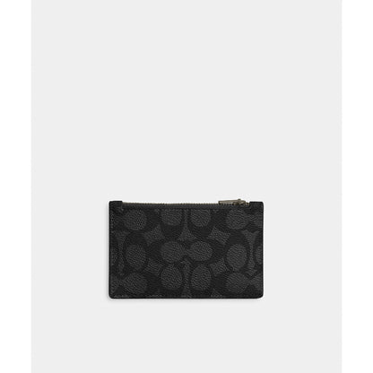 กระเป๋าใส่บัตรผู้ชาย รุ่น Zip Card Case In Signature Canvas