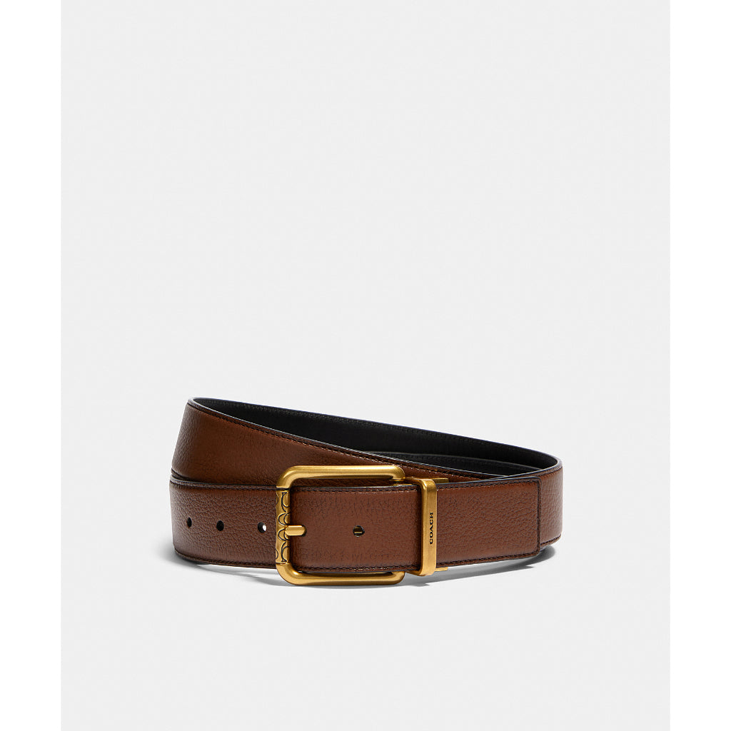 เข็มขัดผู้ชาย รุ่น Square Roller Buckle Cut-To-Size Reversible Belt, 38Mm