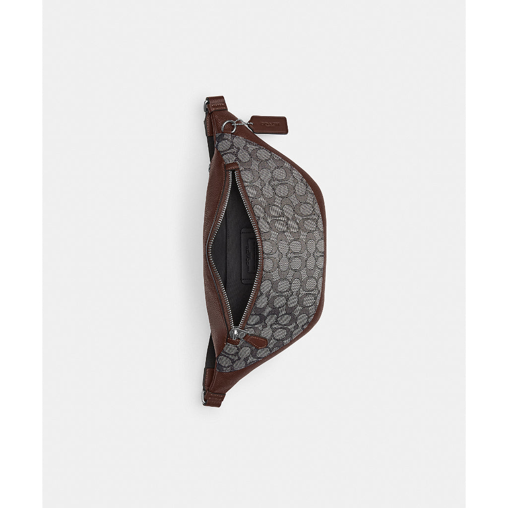 กระเป๋าคาดอกผู้ชาย รุ่น Warren Belt Bag In Signature Jacquard