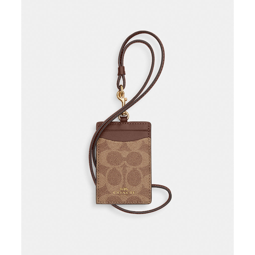 กระเป๋าใส่บัตรพร้อมสายคล้องคอผู้หญิง รุ่น Id Lanyard In Signaure Canvas