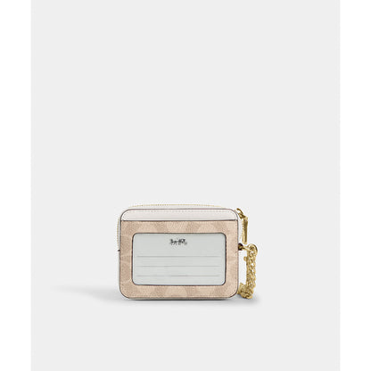 กระเป๋าใส่บัตรผู้หญิง รุ่น Zip Card Case In Signature Canvas