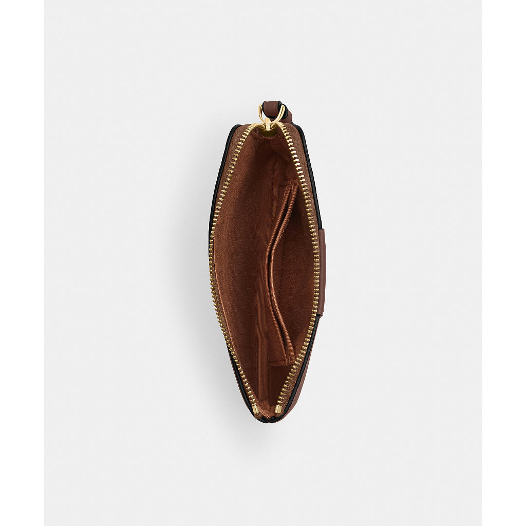 กระเป๋าคล้องมือผู้หญิง รุ่น Corner Zip Wristlet In Signature Canvas With Stripe
