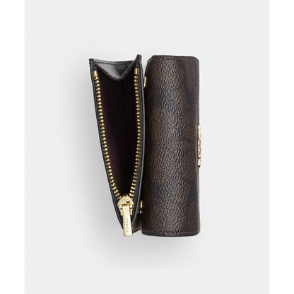 กระเป๋าสตางค์ผู้หญิง รุ่น Card Holder Wallet In Blocked Signature Canvas