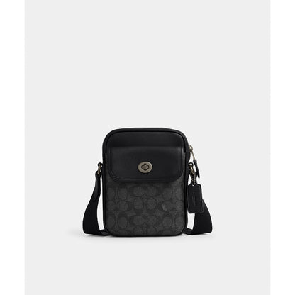 กระเป๋าสะพายข้างผู้ชาย รุ่น Turnlock Crossbody Bag In Signature Canvas