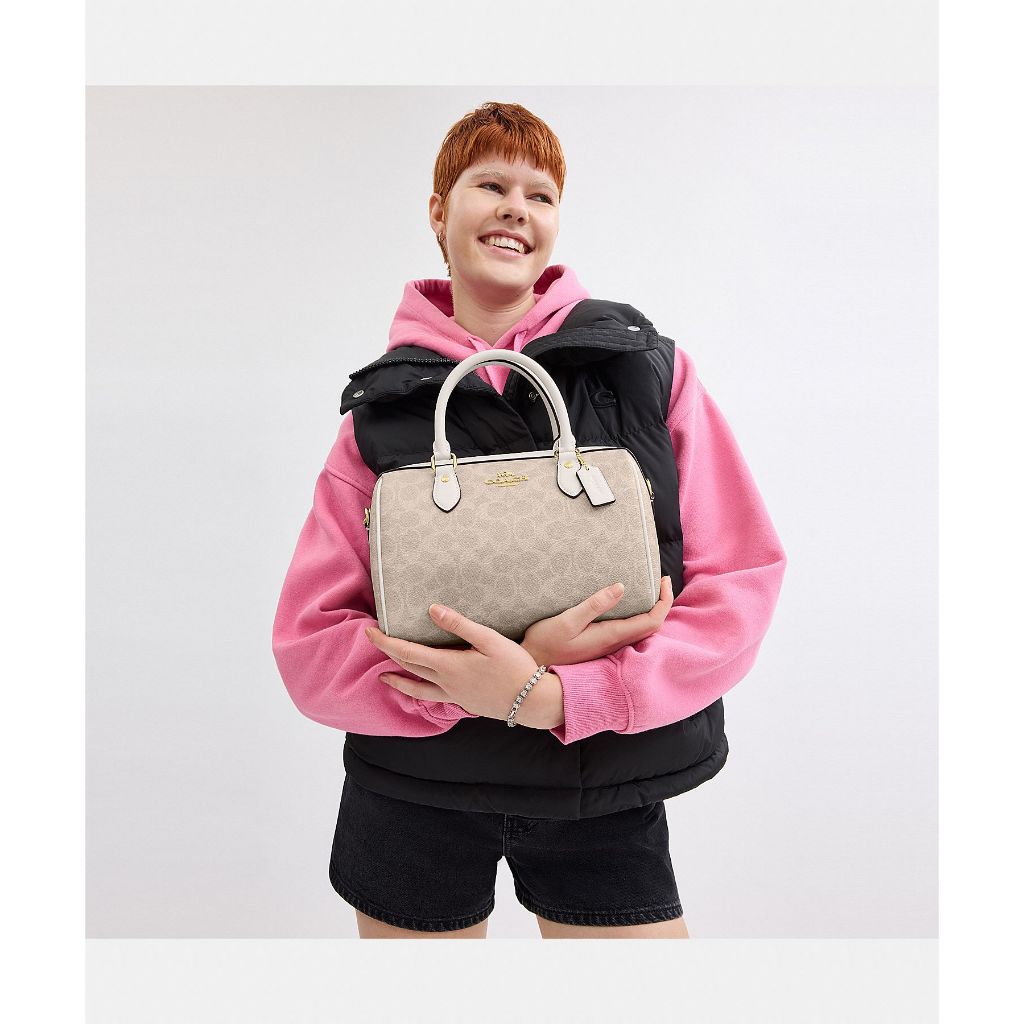กระเป๋าถือผู้หญิง รุ่น Rowan Satchel Bag In Signature Canvas
