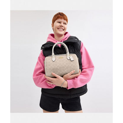 กระเป๋าถือผู้หญิง รุ่น Rowan Satchel Bag In Signature Canvas
