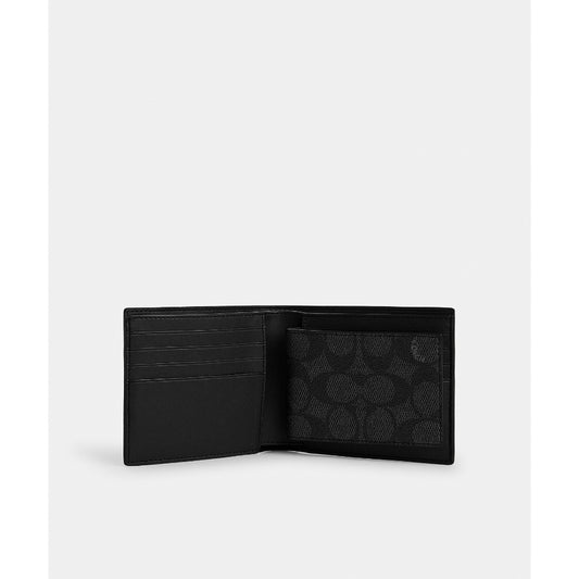 กระเป๋าสตางค์ผู้ชาย รุ่น 3-In-1 Wallet In Signature Canvas With Varsity Stripe