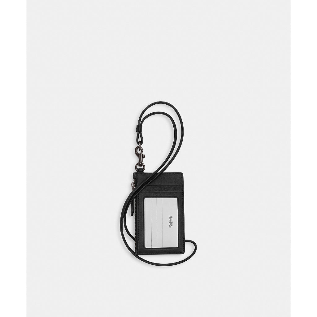 กระเป๋าใส่บัตรพร้อมสายคล้องคอผู้ชาย รุ่น Zip Lanyard Card Case In Signature Canvas