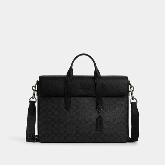 กระเป๋าใส่เอกสารผู้ชาย รุ่น Sullivan Portfolio Brief In Signature Canvas