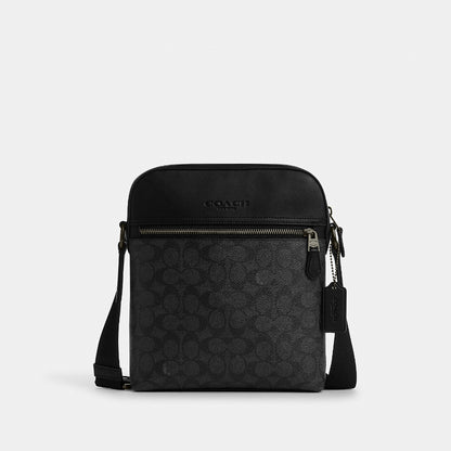 กระเป๋าสะพายข้างผู้ชาย รุ่น Houston Flight Bag In Signature Canvas