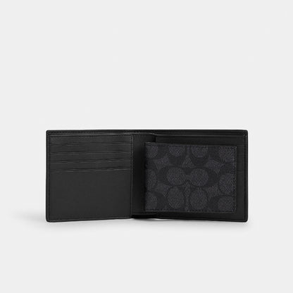 กระเป๋าสตางค์ผู้ชาย รุ่น 3-In-1 Wallet In Signature Canvas