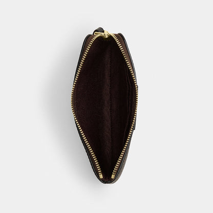 กระเป๋าคล้องมือผู้หญิง รุ่น Corner Zip Wristlet In Signature Canvas With Stripe