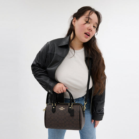กระเป๋าถือผู้หญิง รุ่น Rowan Satchel Bag In Signature Canvas