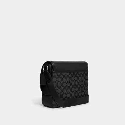 กระเป๋าสะพายข้างผู้ชาย รุ่น Sprint Map Bag 25 In Signature Jacquard