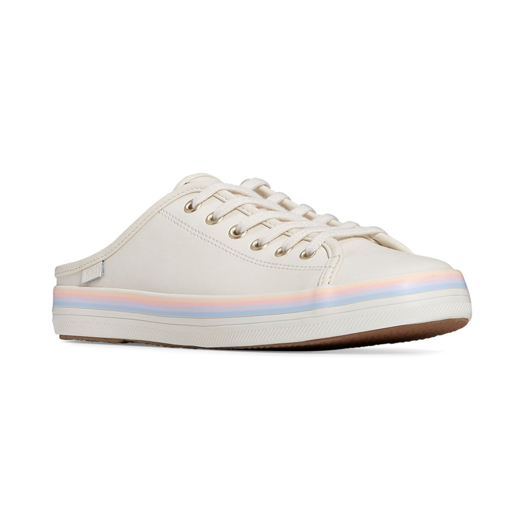 รองเท้าผ้าใบหนัง ผู้หญิง รุ่น Kickstart Mule Leather Foxing Strip