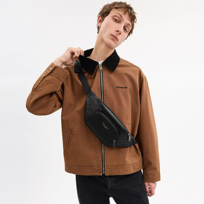 กระเป๋าคาดอกผู้ชาย รุ่น Racer Small Belt Bag In Signature Canvas