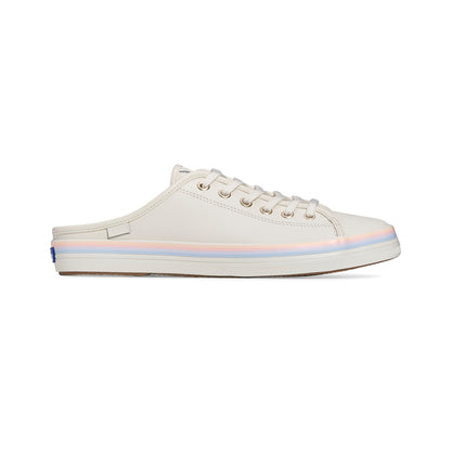 รองเท้าผ้าใบหนัง ผู้หญิง รุ่น Kickstart Mule Leather Foxing Strip