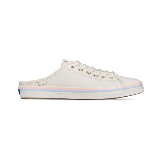 รองเท้าผ้าใบหนัง ผู้หญิง รุ่น Kickstart Mule Leather Foxing Strip