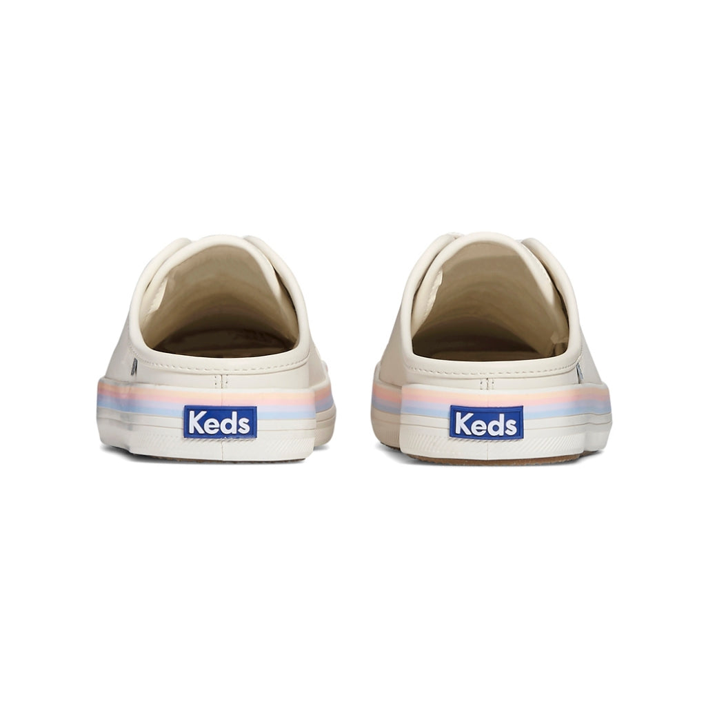 รองเท้าผ้าใบหนัง ผู้หญิง รุ่น Kickstart Mule Leather Foxing Strip