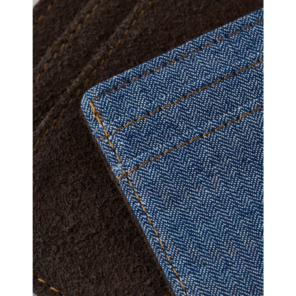 กระเป๋าใส่บัตรผู้ชาย 8072 Denim And Leather Cardholder